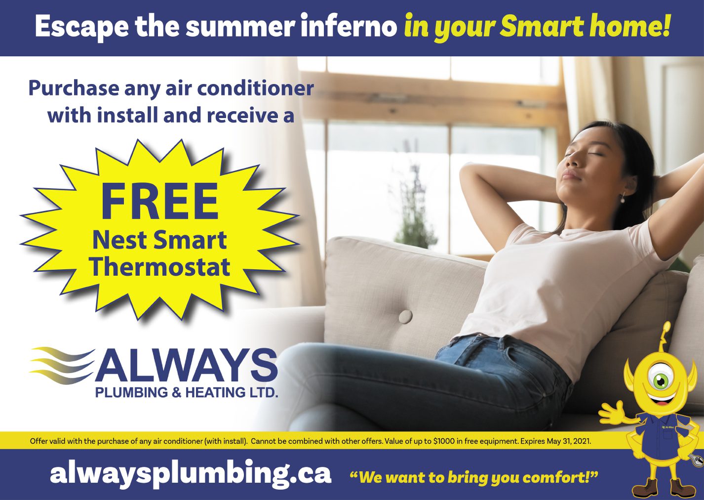 free nest smart thermostat