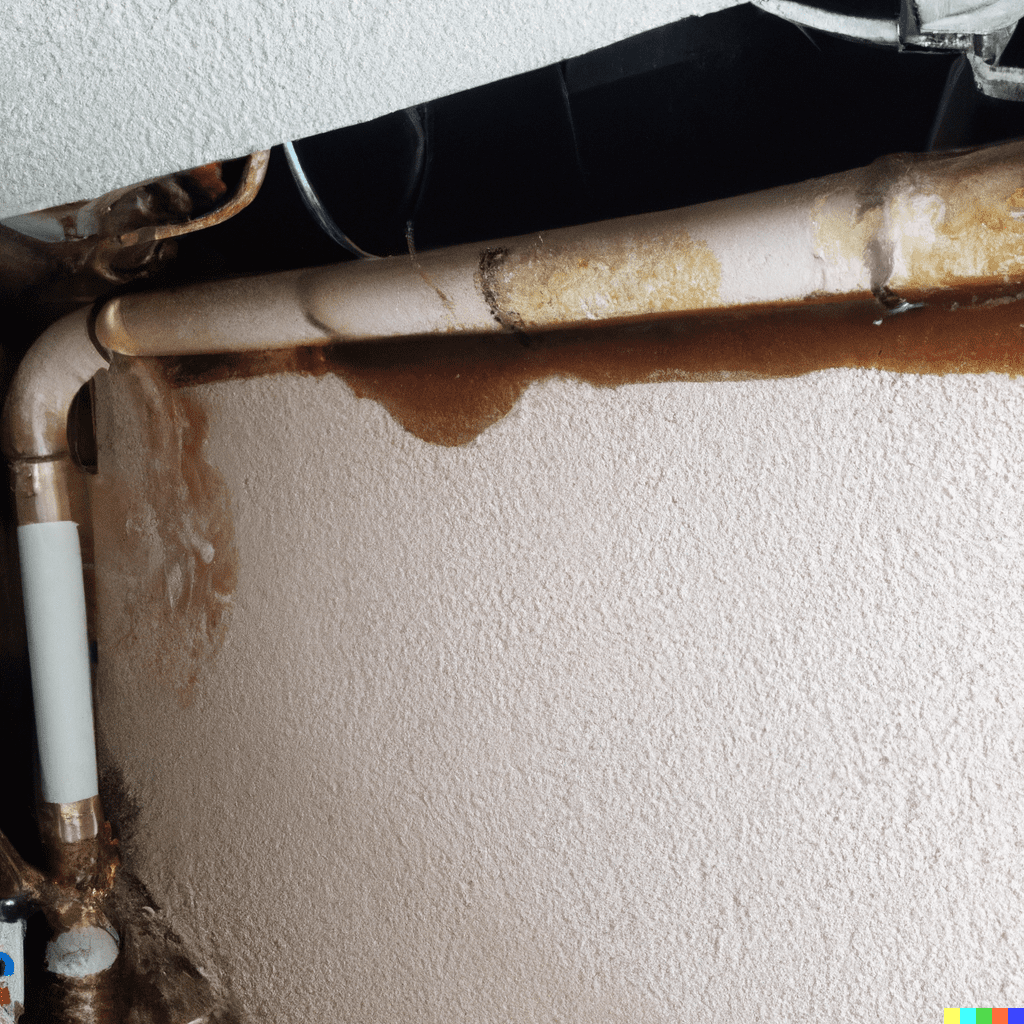 Condensate pipe leakage.